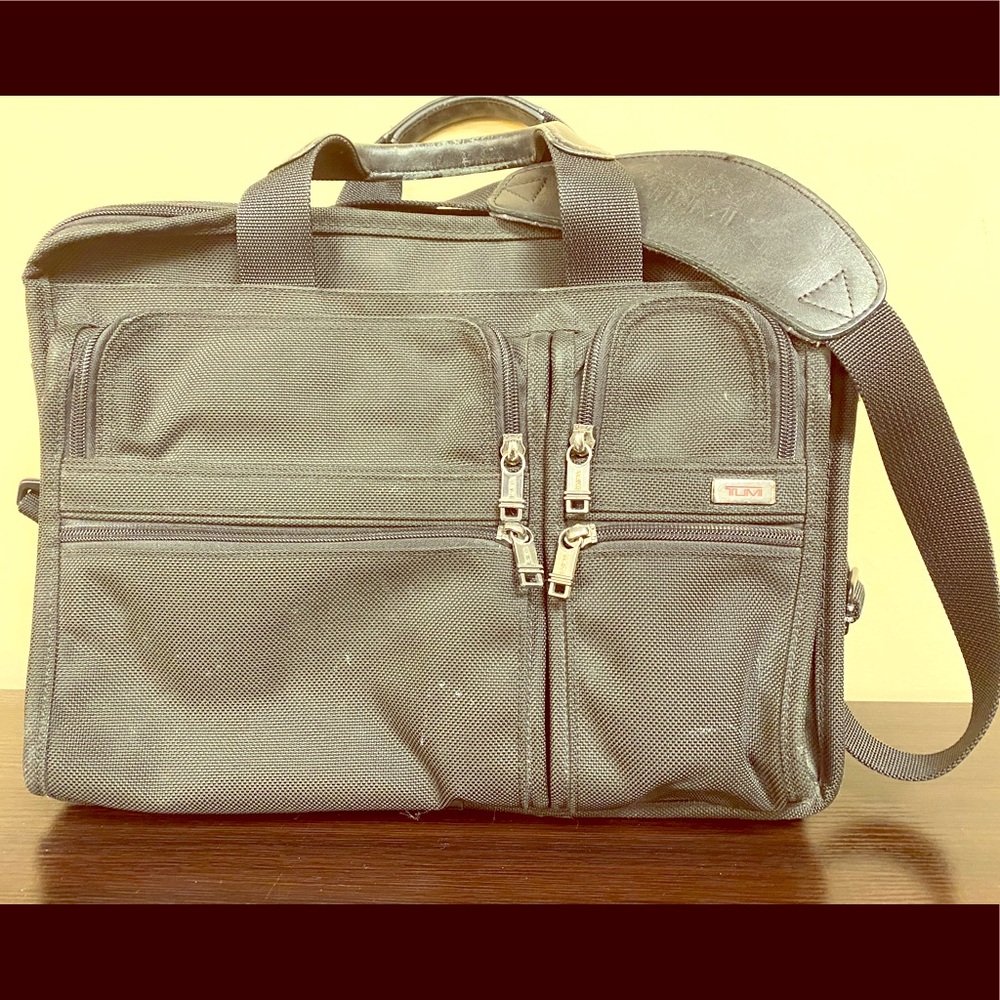 Tumi Alpha 3 Briefcase Ballistic Nylon